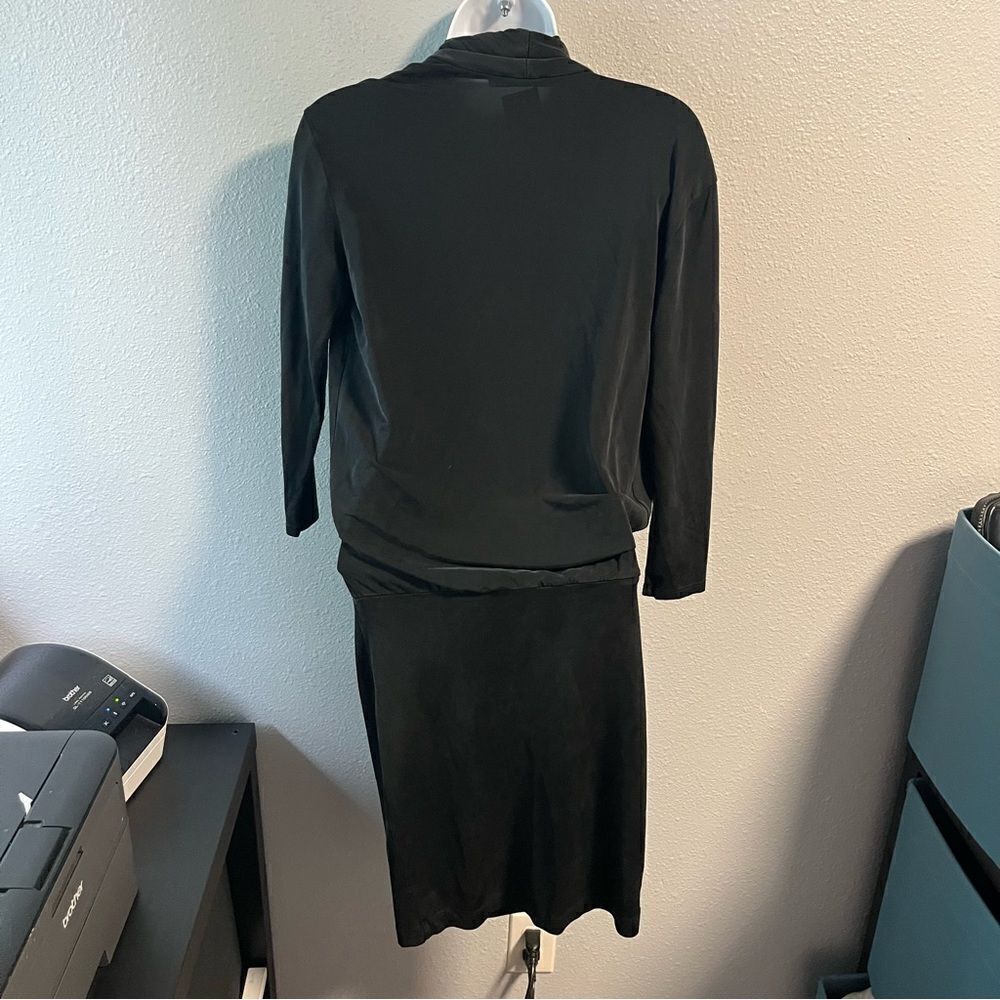 Allsaints Asdis Jersey Knit Dress Black - Picture 5 of 11